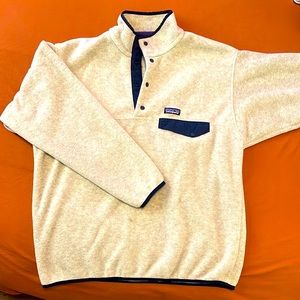 PATAGONIA SYNCHILLA T-SNAP Fleece Oatmeal Heather Size Men's L